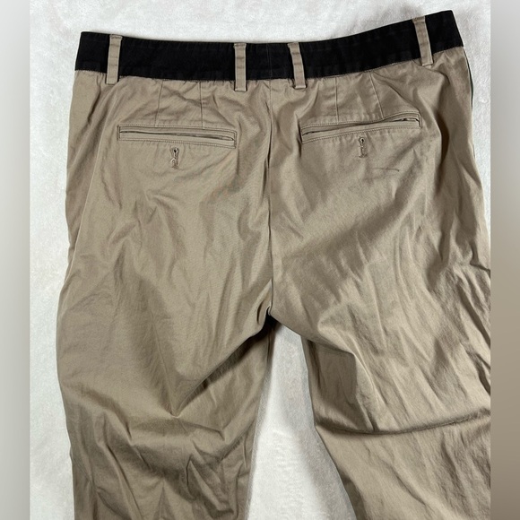 Vince Size 6 Camel Brown Two Tone Classic Cotton Trouser Pants C12 - Picture 7 of 10